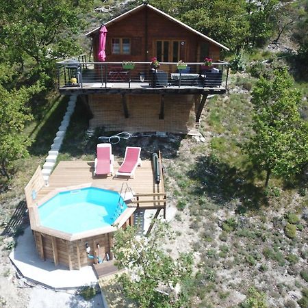 Chalet Sur Pilotis Avec Piscine Privee Lucéram Екстериор снимка