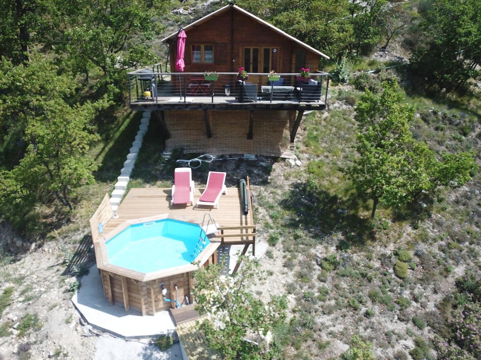 Chalet Sur Pilotis Avec Piscine Privee Lucéram Екстериор снимка